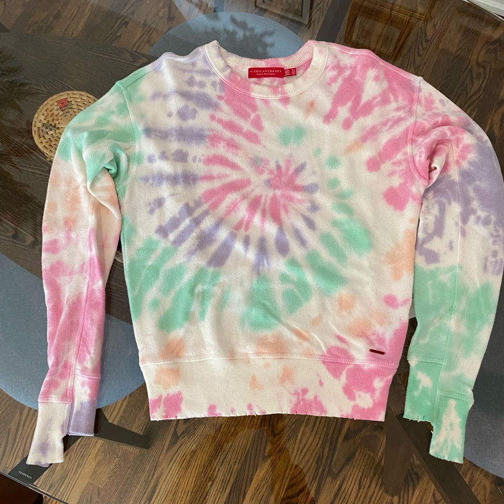 Philanthropy tie dye sweatshirt XS